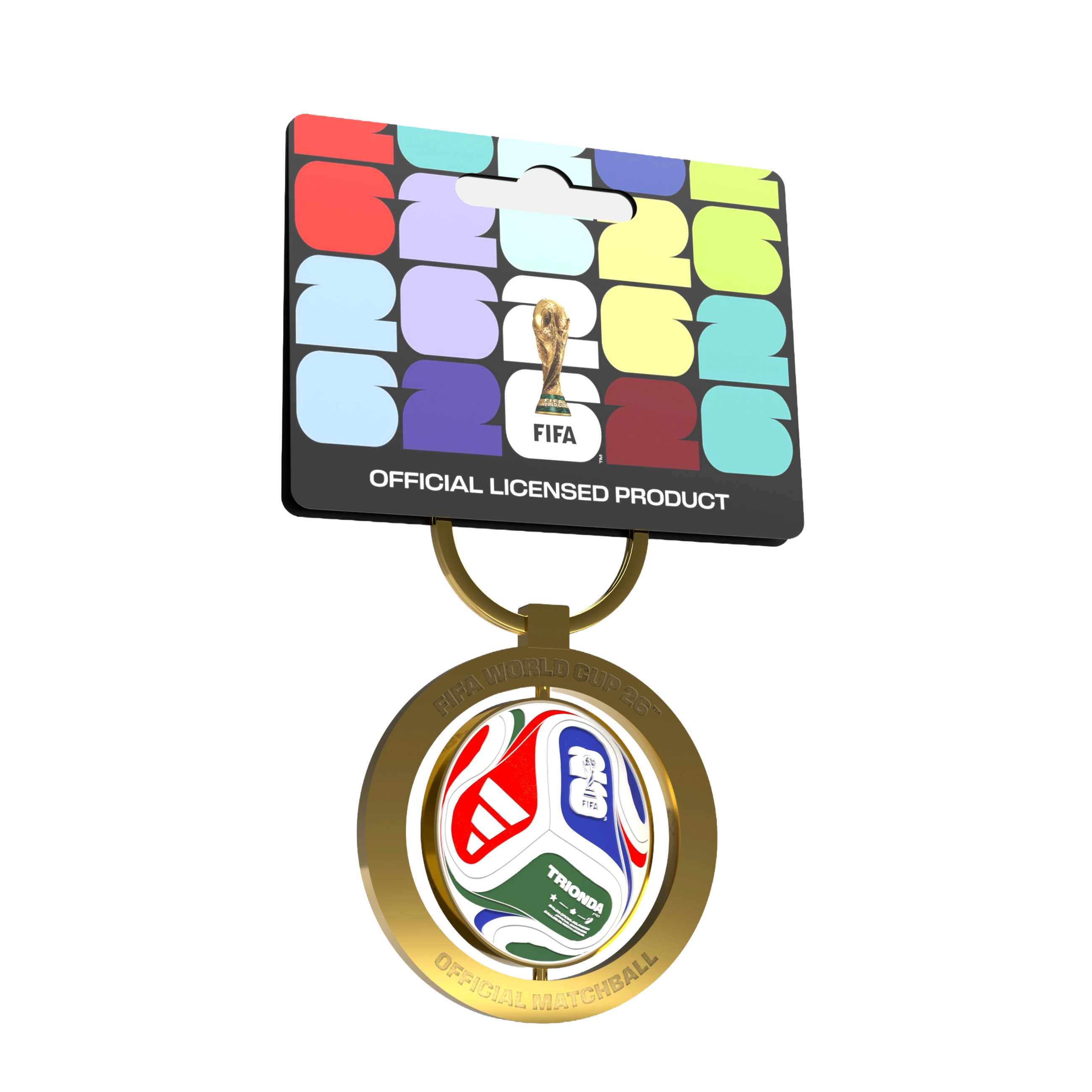 2026 FIFA World Cup adidas Trionda official spinning match ball keyring