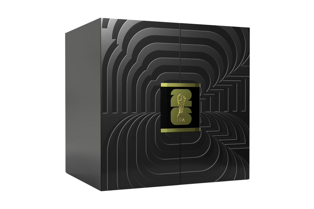 KeepStub Legacy Edition – closed presentation box with embossed detail and metal clasp