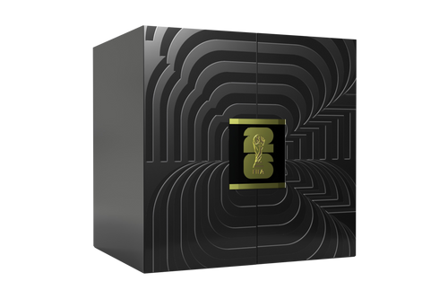 KeepStub Legacy Edition – closed presentation box with embossed detail and metal clasp