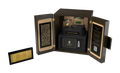 KeepStub Hero Edition – open display with gold-etched ticket and acrylic fragment visible