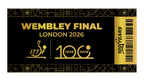 ITTF Centenary 2026 souvenir ticket – front face design