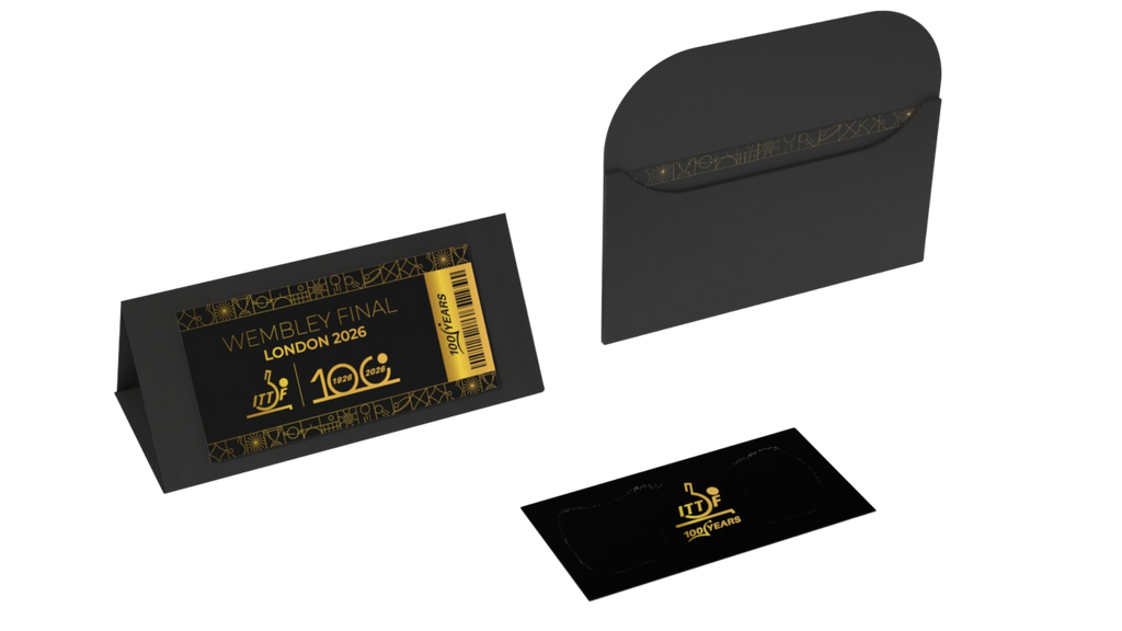 ITTF Centenary 2026 souvenir ticket – official 100th anniversary collectible