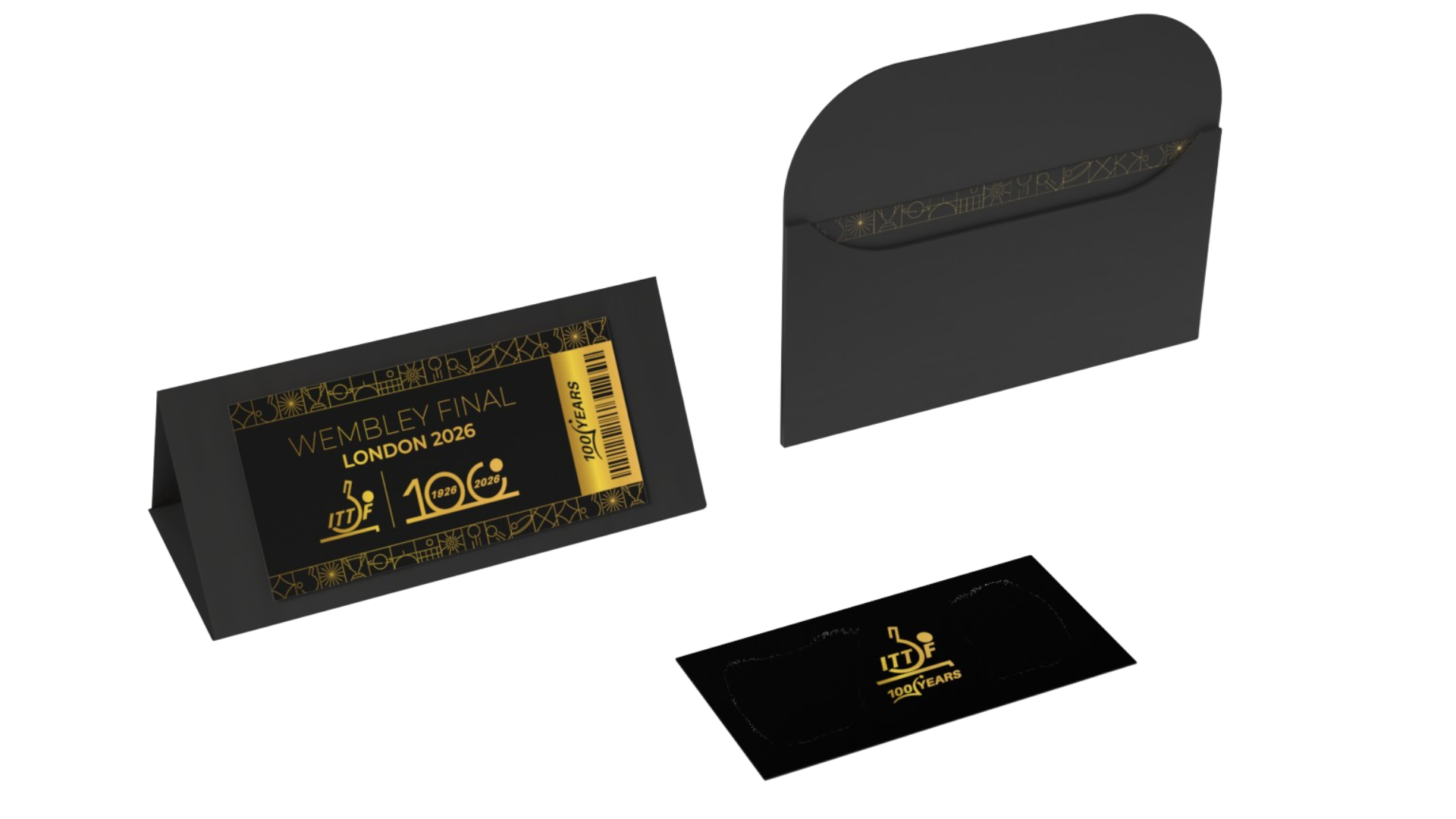 ITTF Centenary 2026 souvenir ticket – official 100th anniversary collectible