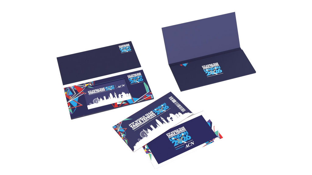 ITTF World Team Table Tennis Championships Finals London 2026 souvenir ticket